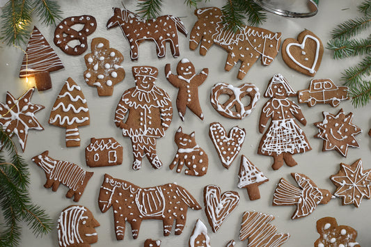 Pepparkakor - Iced Swedish Ginger Biscuits