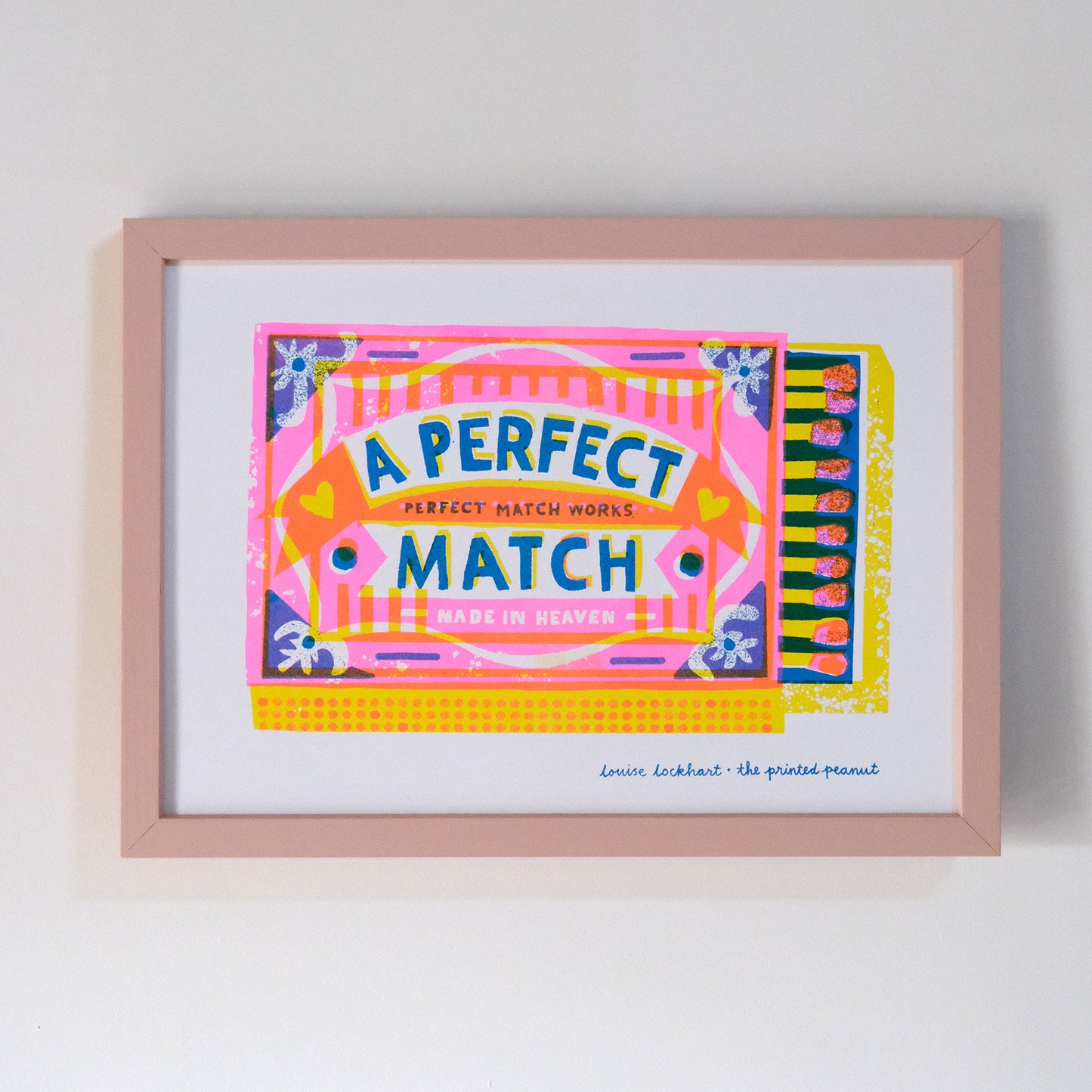 Perfect Match A4 Risograph Art Print