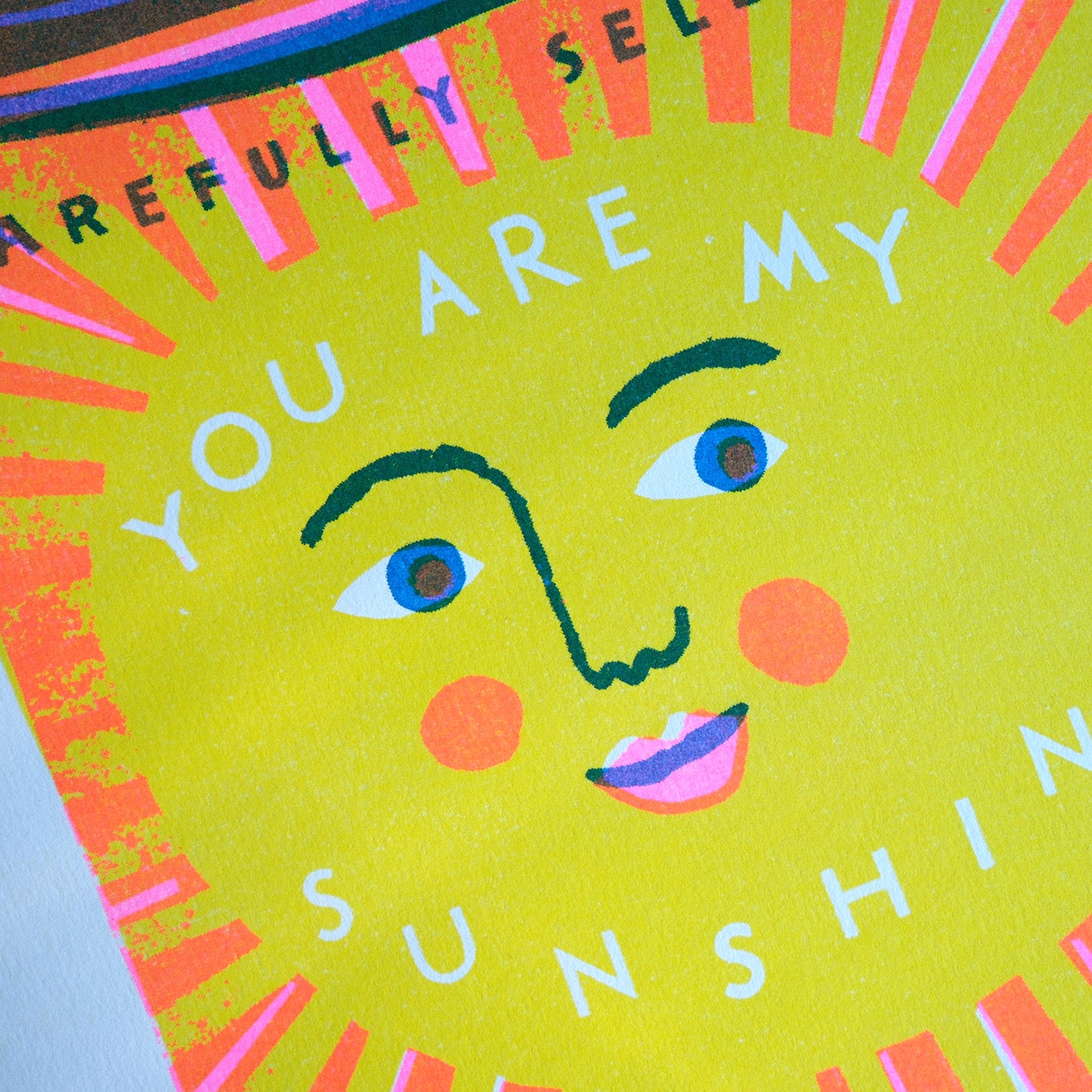 Sunshine Coffee A4 Risograph Art Print