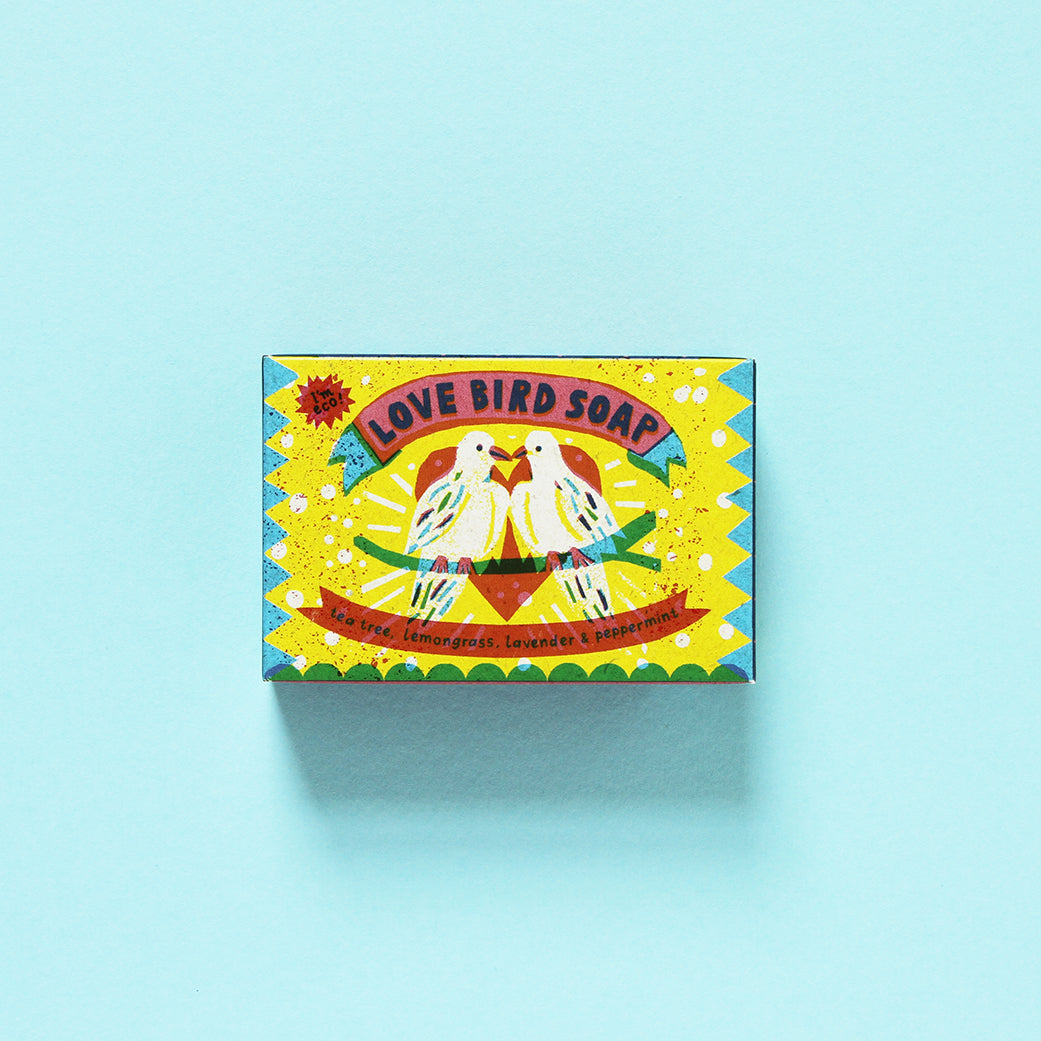 Love Bird Tea Tree, Lemongrass, Lavender & Peppermint Natural Handmade Soap Bar