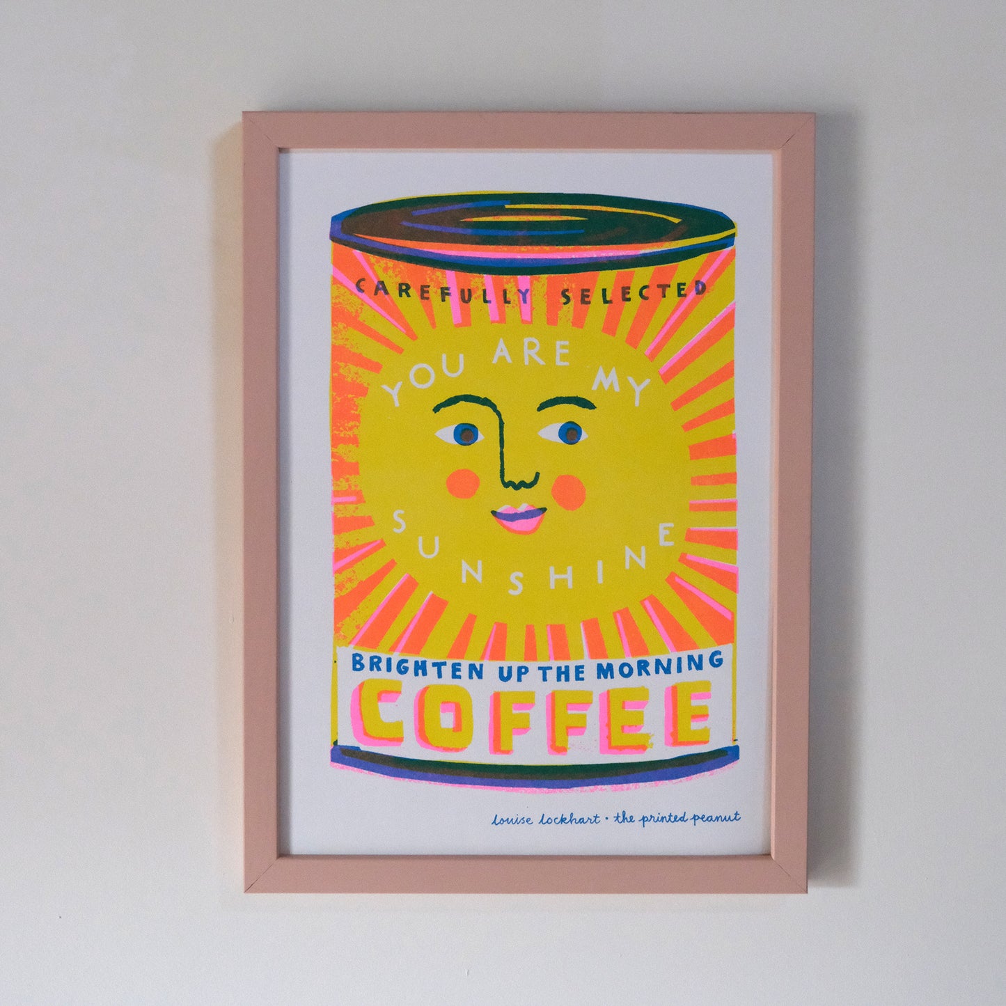 Sunshine Coffee A4 Risograph Art Print