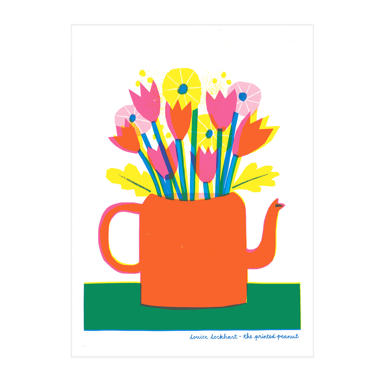 Teapot A4 Risograph Art Print
