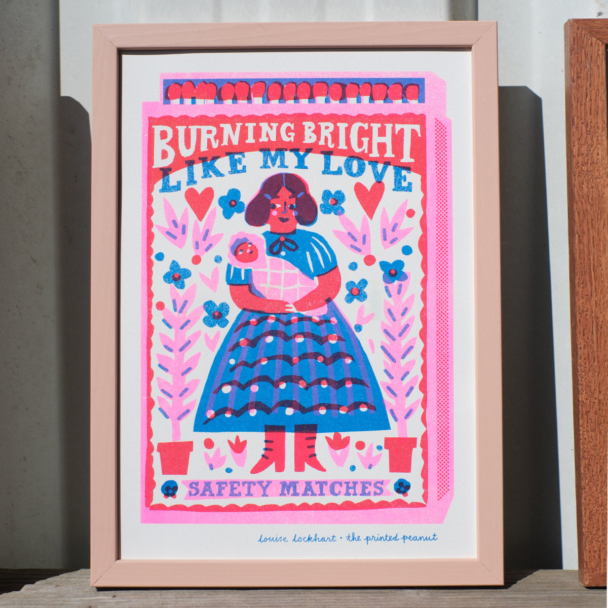 Burning Bright Like My Love A4 Risograph Art Print