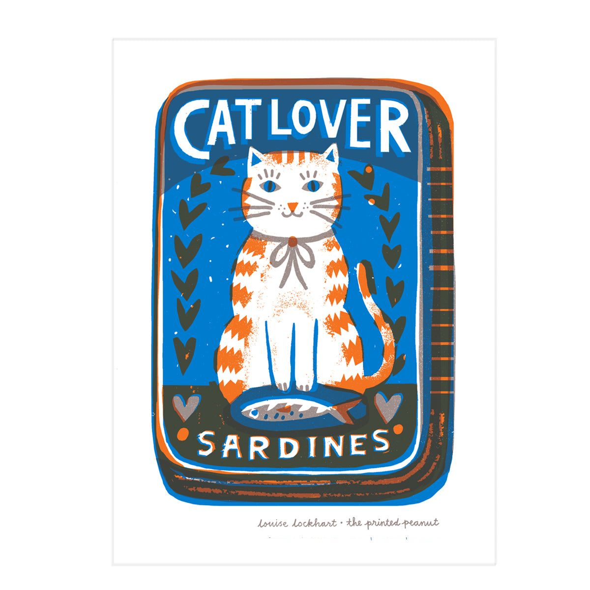 Cat Lover A4 Risograph Art Print