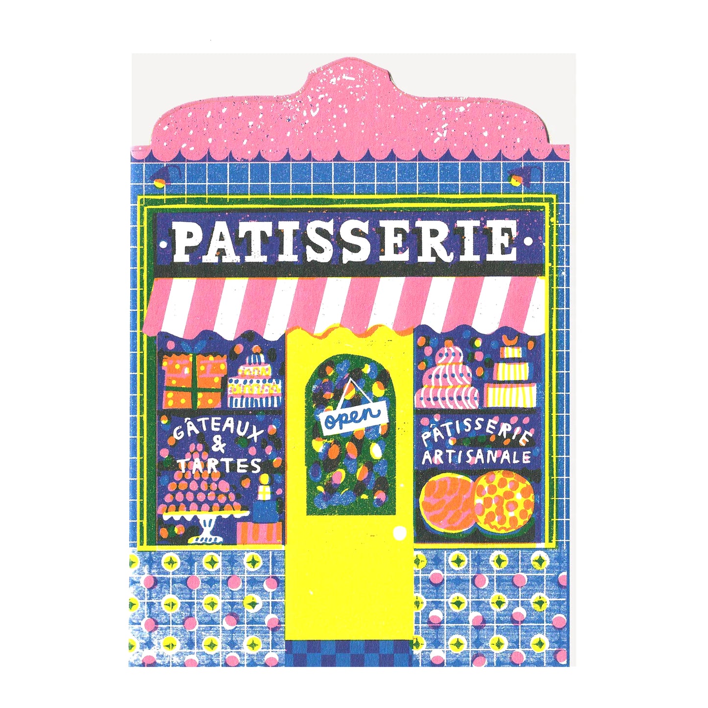 Patisserie Shop Die Cut Card