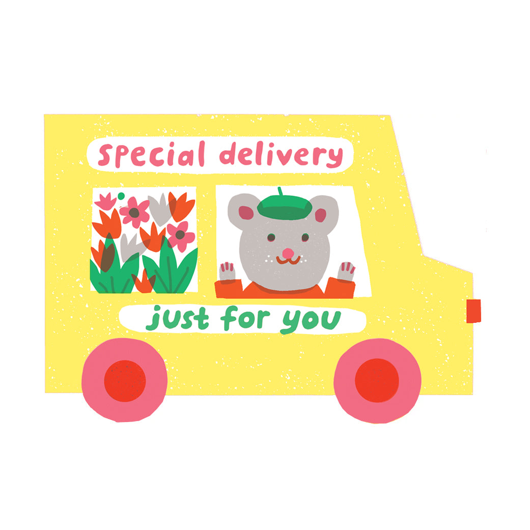 Special Delivery Van Die Cut Card
