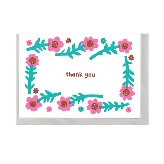 Thank You Floral A6 Card