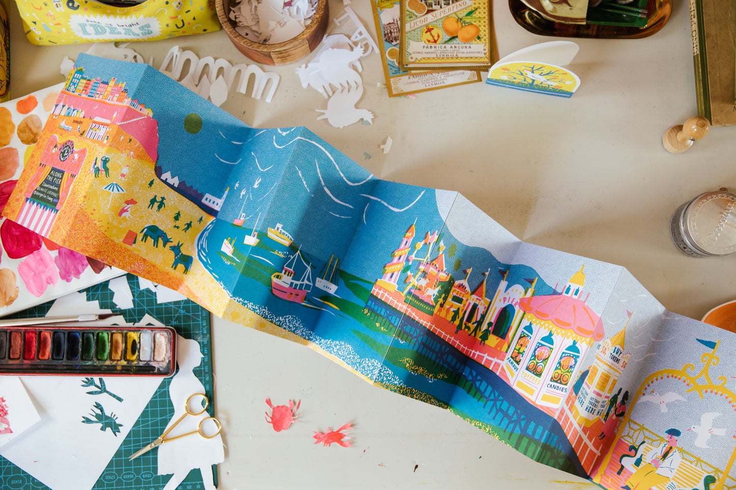 Along The Pier Concertina Book