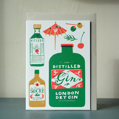 Gin Collection A6 Card