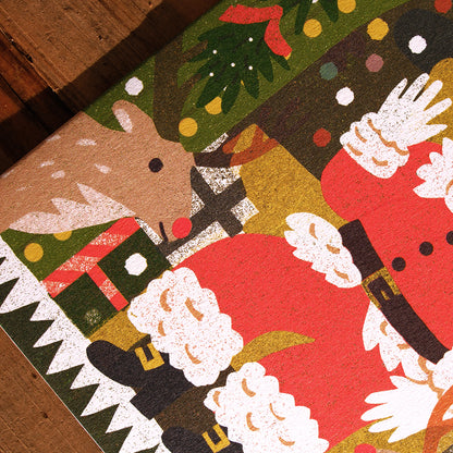 Christmas Grotto Die Cut Card