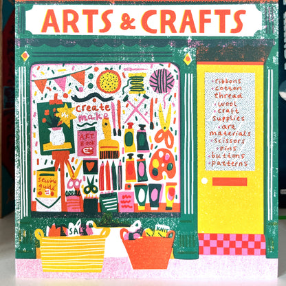 Art Shop Die Cut Card