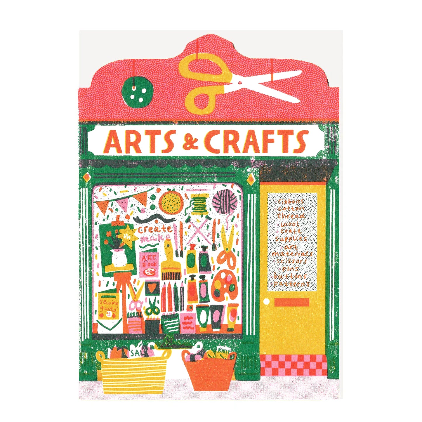 Art Shop Die Cut Card