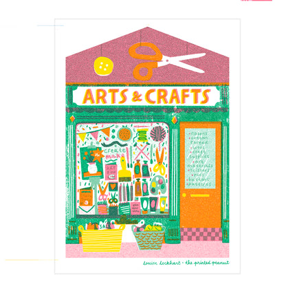 Arts & Crafts Shop A4 Risograph Art Print