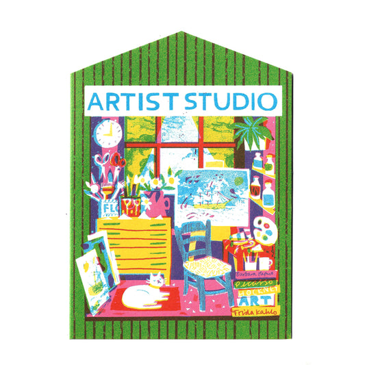 Artist Studio Shaped Card