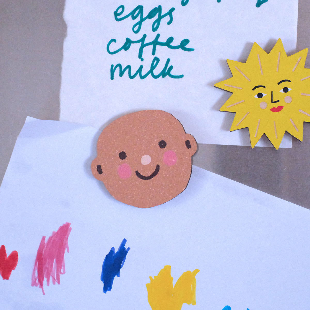 Baby Printed Wooden Fridge Magnet