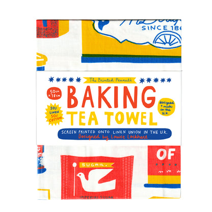 Baking Screen Printed Linen Union Tea Towel