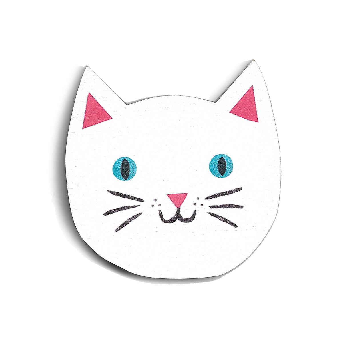 Cat Printed Wooden Fridge Magnet