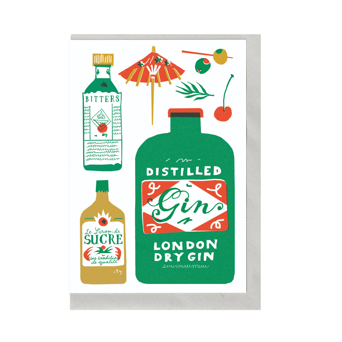 Gin Collection A6 Card