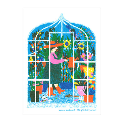 Greenhouse A4 Risograph Art Print