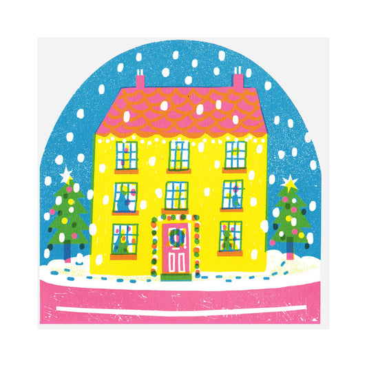 House Large Snowglobe Card