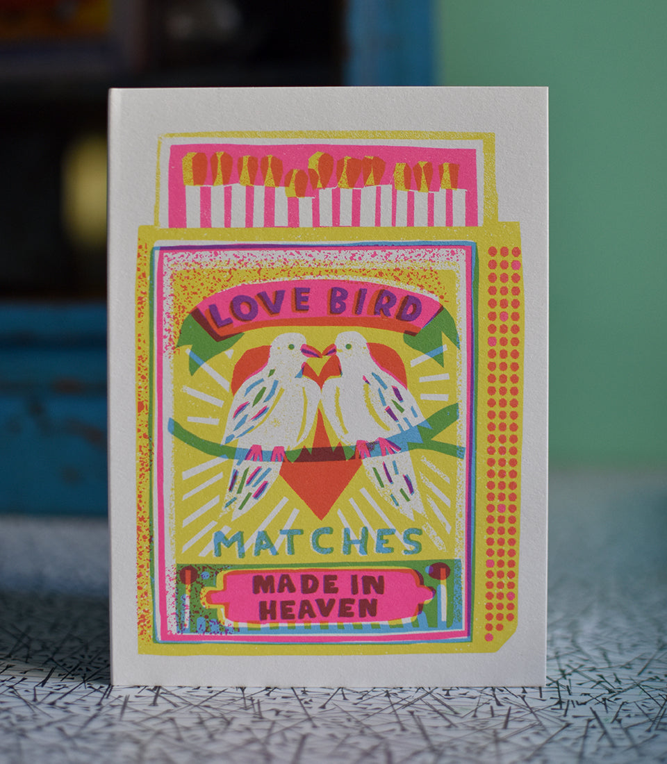 Love Bird Matches A6 Card