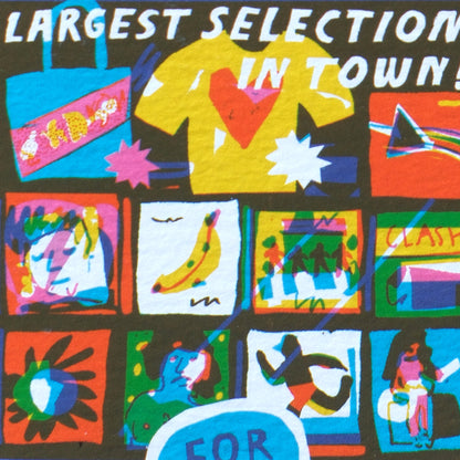 Record Shop Shaped Card