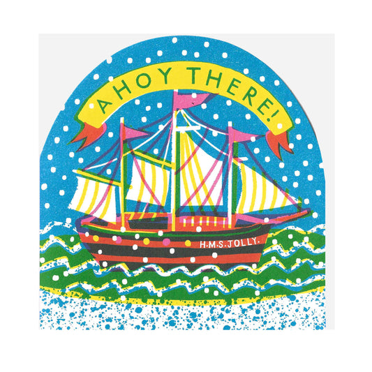 Ship Large Snowglobe Card