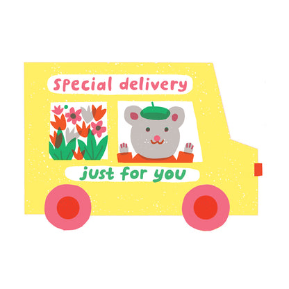 Special Delivery Van Die Cut Card