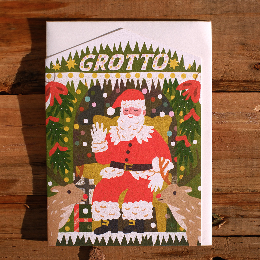 Christmas Grotto Die Cut Card