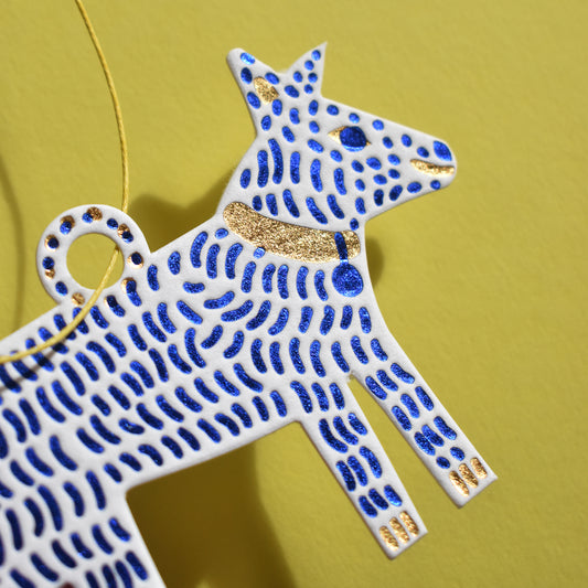 Letterpress Paper Cut Out Decoration - Dog