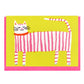 Stripy Cat A6 Card