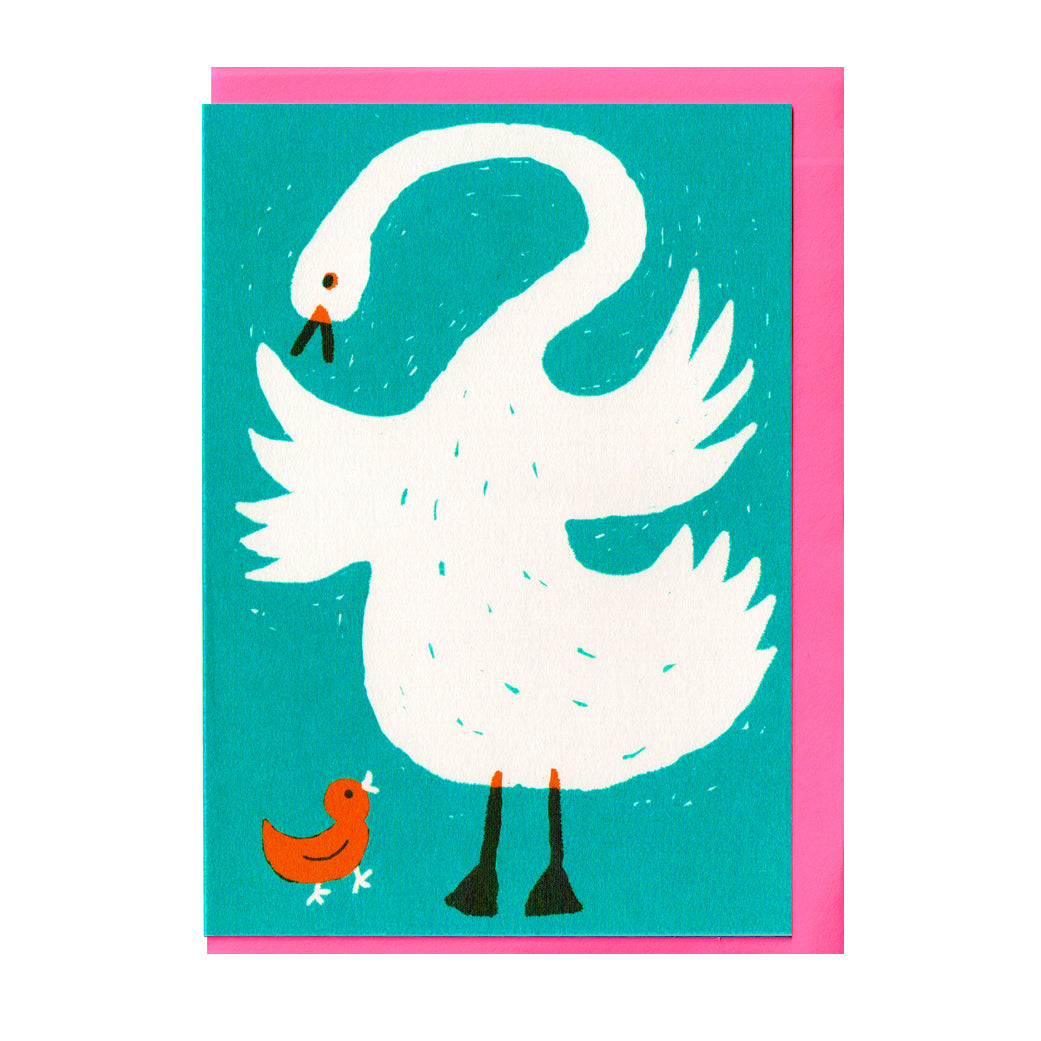 Swan & Cygnet A6 Card