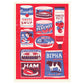 Red Tins Collection A3 Risograph Art Print