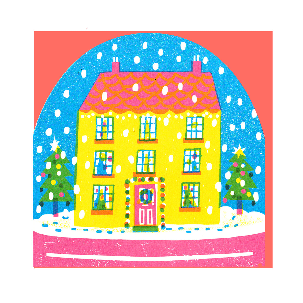 House Large Snowglobe Card